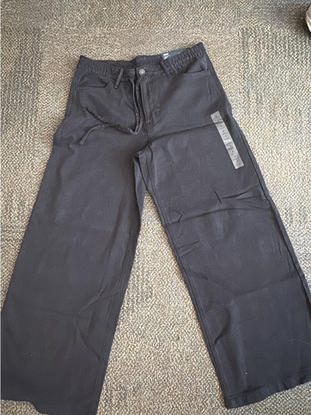 Women’s  Wide Leg Black Pants - Casual Everyday Style